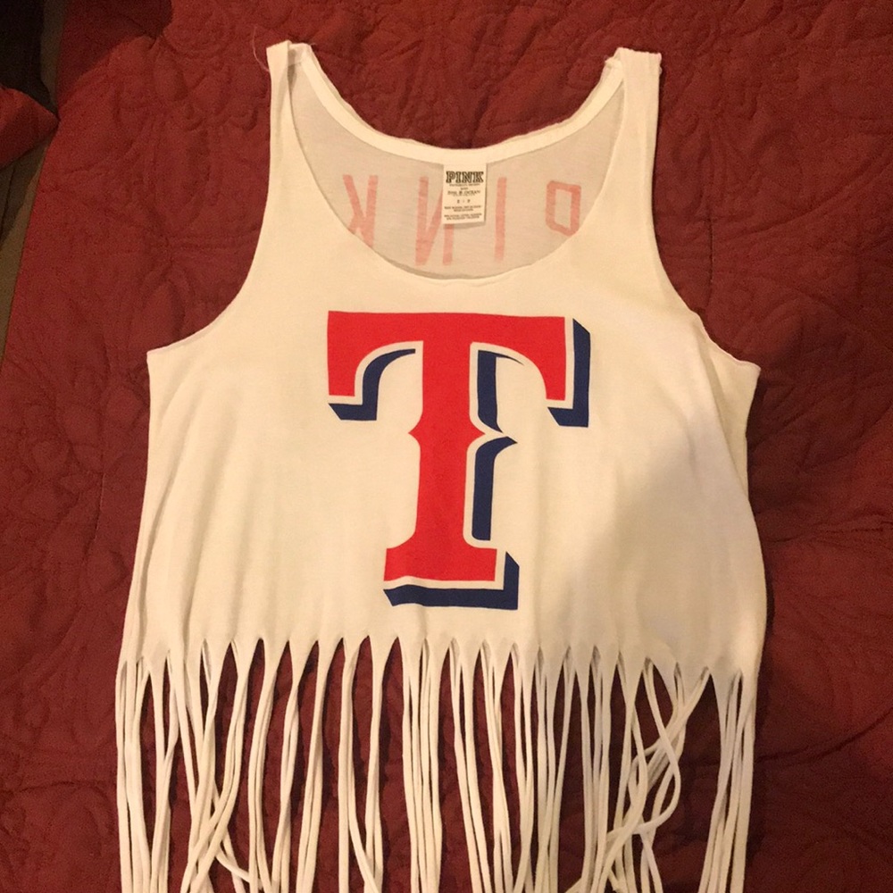 Victoria’s Secret Texas Rangers Fringe Crop Top